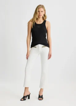 Liu Jo Pantalon évasé cropped|Femme Pantalons