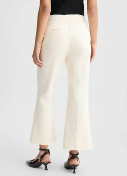 Liu Jo Pantalon évasé cropped en coton|Femme Pantalons