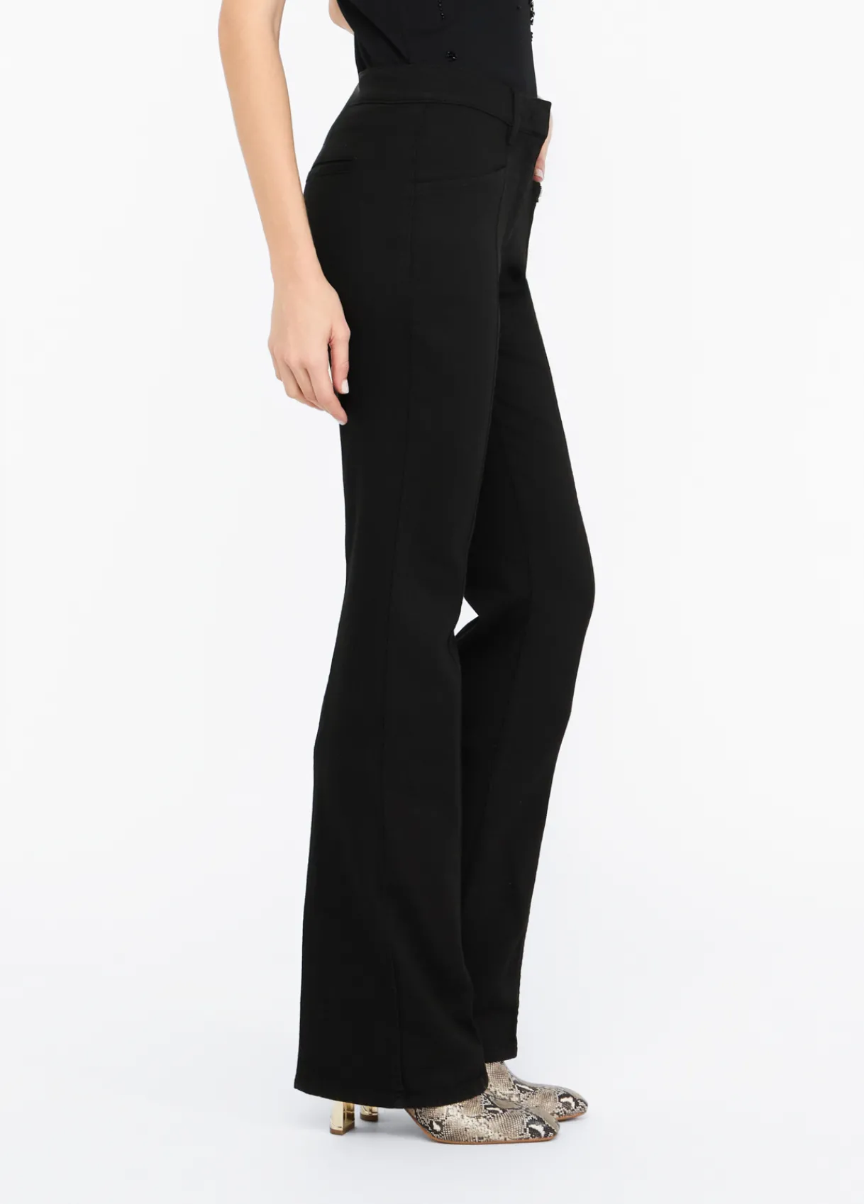 Liu Jo Pantalon évasé en bull de coton|Femme Pantalons