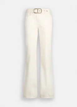 Liu Jo Pantalon évasé en bull de coton|Femme Pantalons