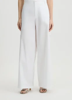 Liu Jo Pantalon évasé en coton|Femme Pantalons