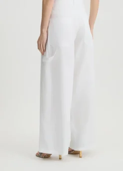Liu Jo Pantalon évasé en coton|Femme Pantalons