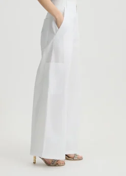 Liu Jo Pantalon évasé en coton|Femme Pantalons