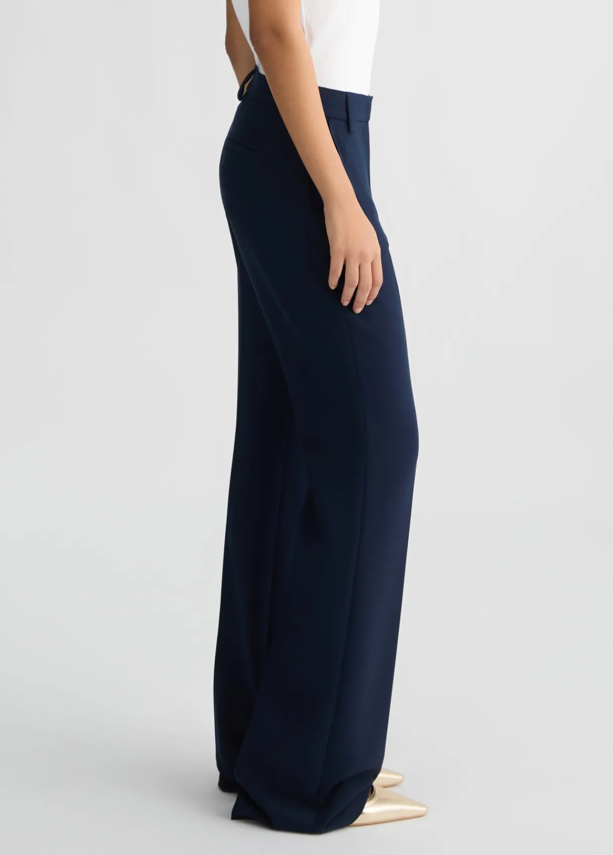 Liu Jo Pantalon évasé en crêpe cady|Femme Pantalons|Tailleurs