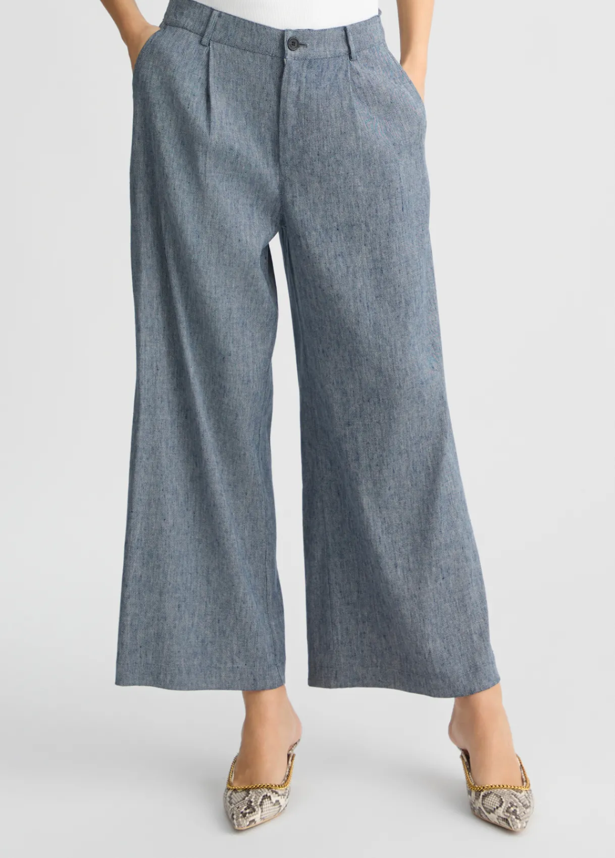 Liu Jo Pantalon évasé en denim|Femme Pantalons|Tailleurs