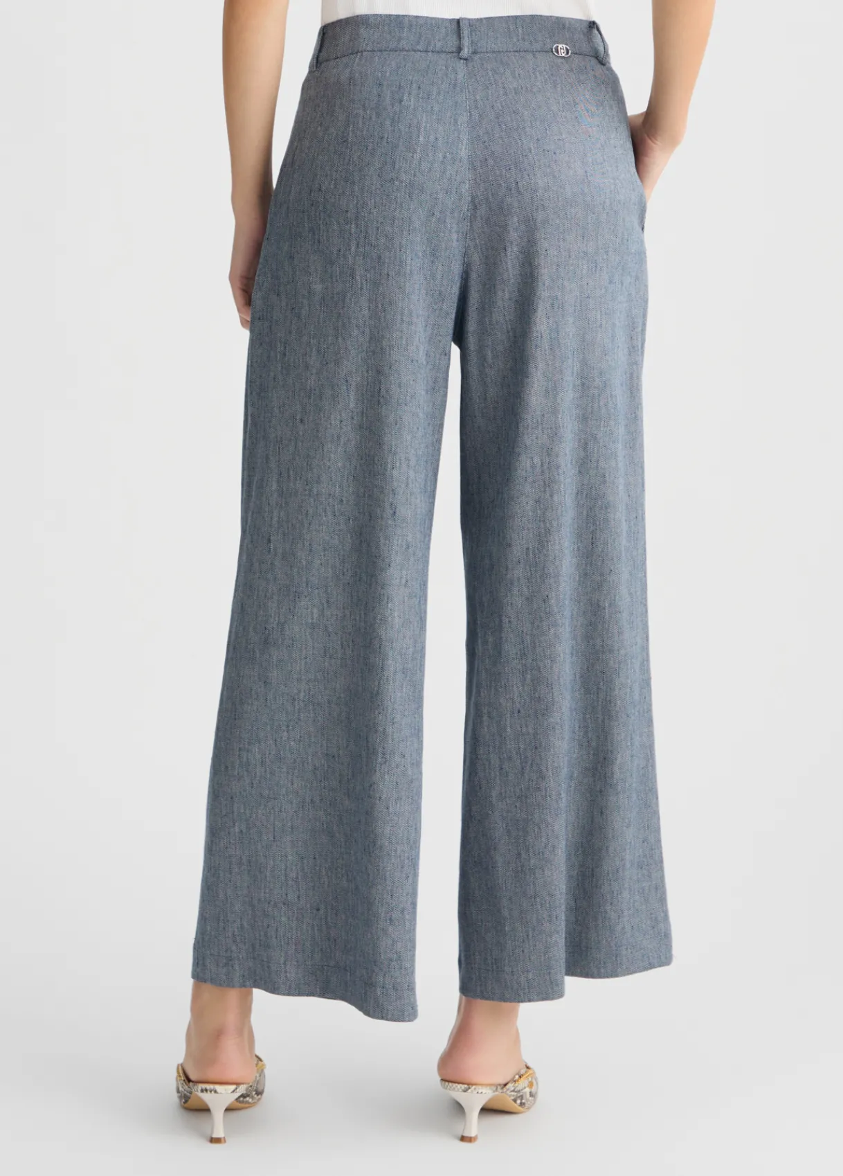 Liu Jo Pantalon évasé en denim|Femme Pantalons|Tailleurs