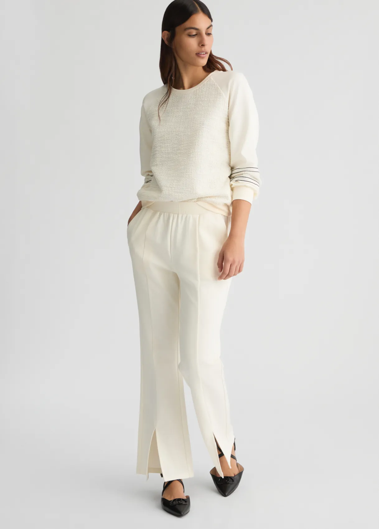 Liu Jo Pantalon évasé en jersey|Femme Vêtements De Sport|Pantalons