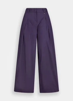 Liu Jo Pantalon évasé en popeline|Femme Pantalons