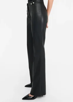 Liu Jo Pantalon évasé en tissu enduit|Femme Pantalons