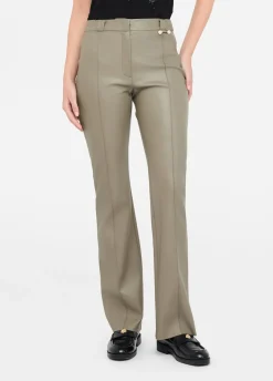 Liu Jo Pantalon évasé en tissu enduit|Femme Pantalons