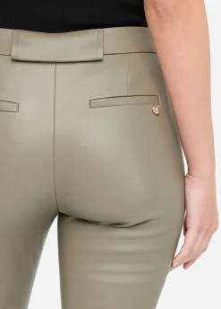 Liu Jo Pantalon évasé en tissu enduit|Femme Pantalons