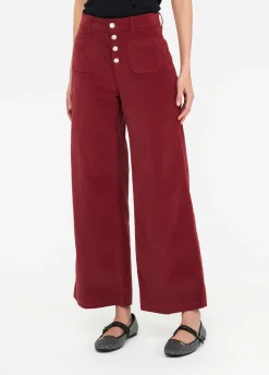 Liu Jo Pantalon évasé en velours|Femme Pantalons