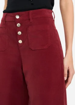 Liu Jo Pantalon évasé en velours|Femme Pantalons