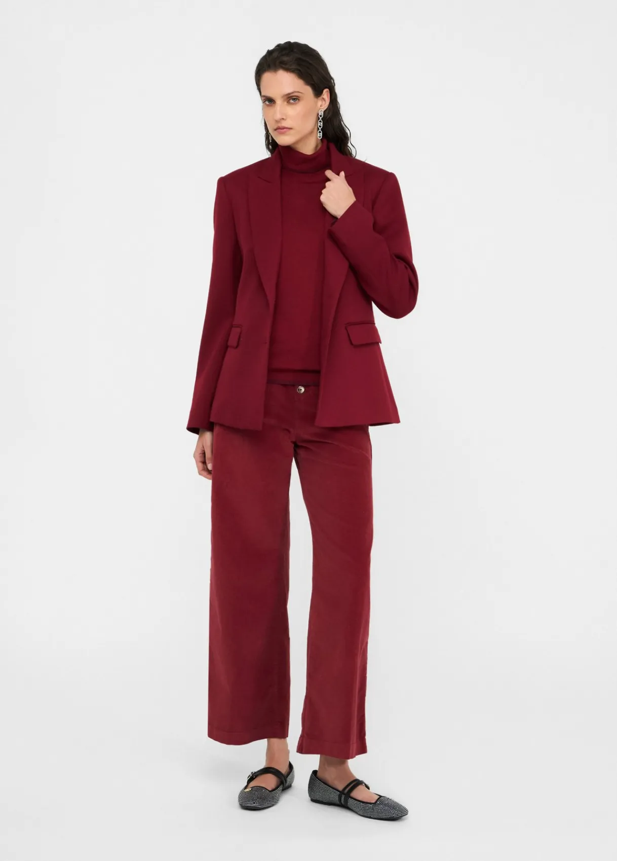 Liu Jo Pantalon évasé en velours|Femme Pantalons