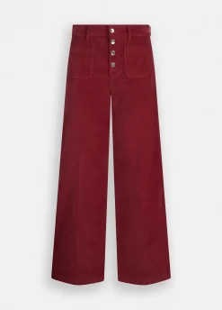 Liu Jo Pantalon évasé en velours|Femme Pantalons