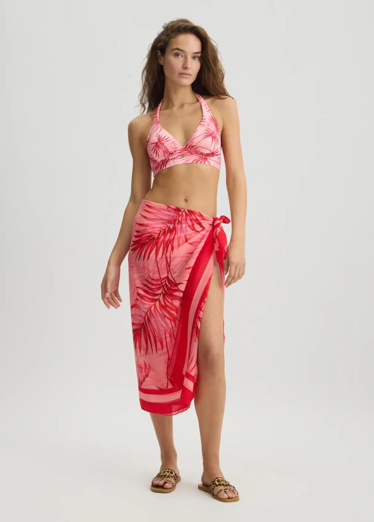 Liu Jo Paréo avec imprimé palmier|Femme Mode Plage
