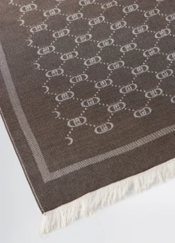 Liu Jo Pashmina monogramme jacquard|Homme Echarpes Et Chapeaux