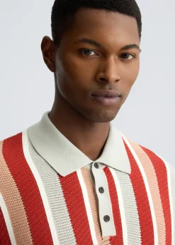 Liu Jo Polo à rayures en maille|Homme Pulls Et Sweaters