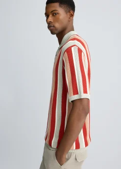 Liu Jo Polo à rayures en maille|Homme Pulls Et Sweaters