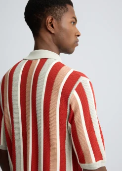 Liu Jo Polo à rayures en maille|Homme Pulls Et Sweaters