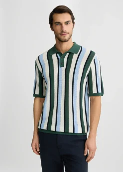 Liu Jo Polo à rayures en maille|Homme Pulls Et Sweaters