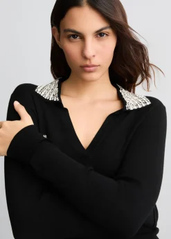 Liu Jo Polo avec Broderies Bijoux|Femme Mailles
