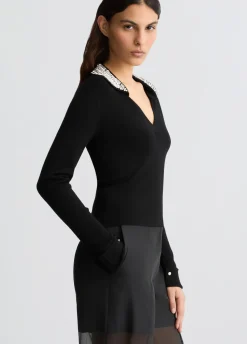 Liu Jo Polo avec Broderies Bijoux|Femme Mailles