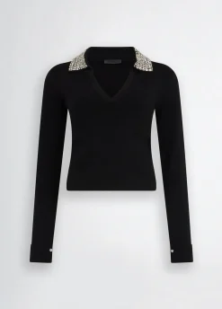 Liu Jo Polo avec Broderies Bijoux|Femme Mailles