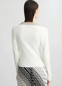 Liu Jo Polo avec broderies de bijoux|Femme Mailles