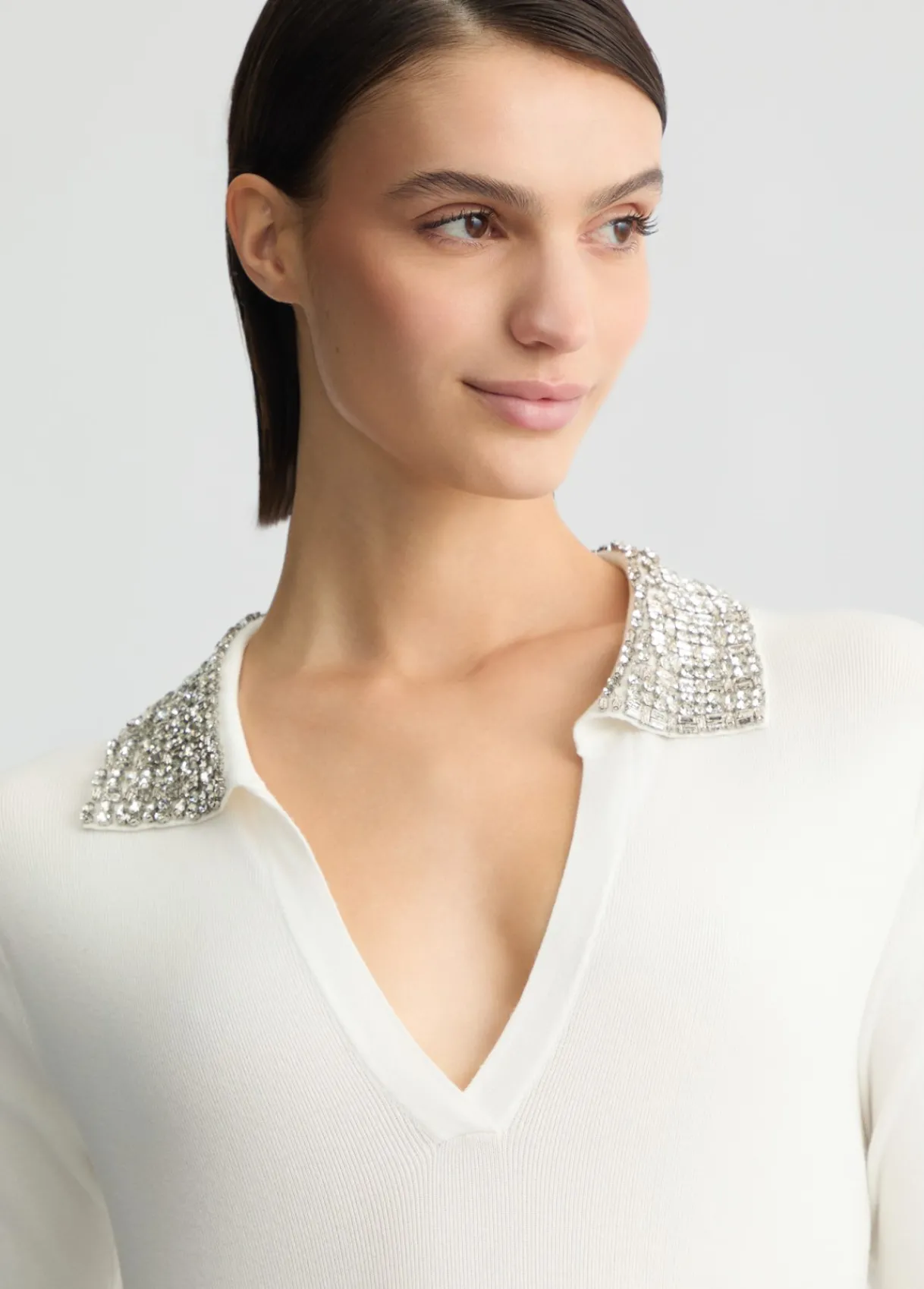 Liu Jo Polo avec broderies de bijoux|Femme Mailles