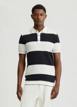Liu Jo Polo en coton à rayures|Homme Pulls Et Sweaters