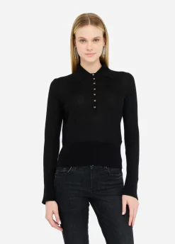 Liu Jo Polo en coton et cachemire|Femme Mailles