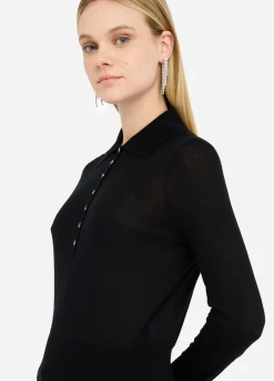 Liu Jo Polo en coton et cachemire|Femme Mailles