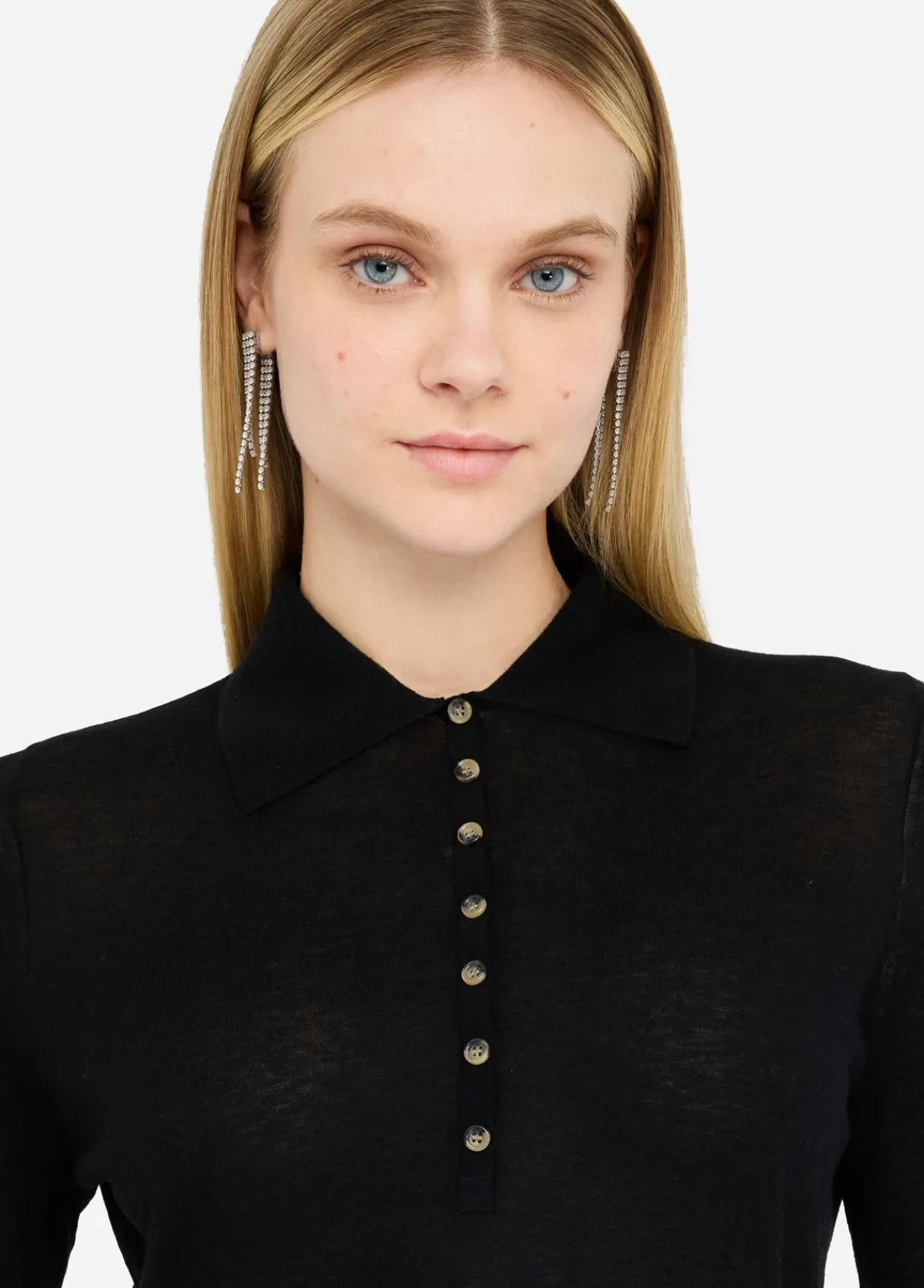 Liu Jo Polo en coton et cachemire|Femme Mailles