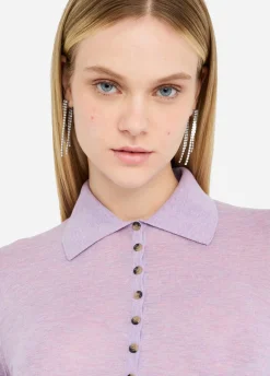 Liu Jo Polo en coton et cachemire|Femme Mailles