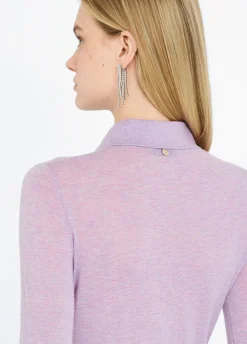 Liu Jo Polo en coton et cachemire|Femme Mailles