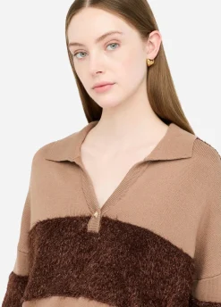Liu Jo Polo en laine à rayures|Femme Mailles