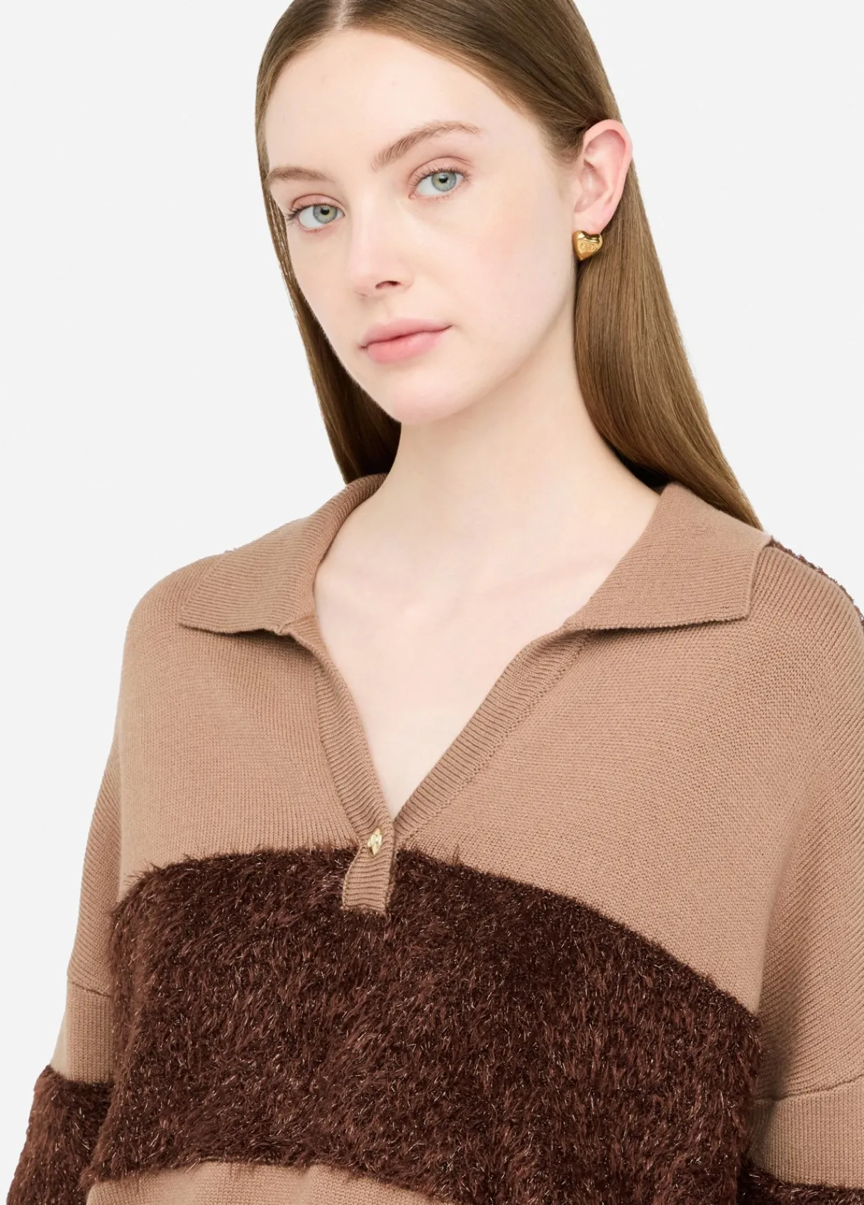 Liu Jo Polo en laine à rayures|Femme Mailles
