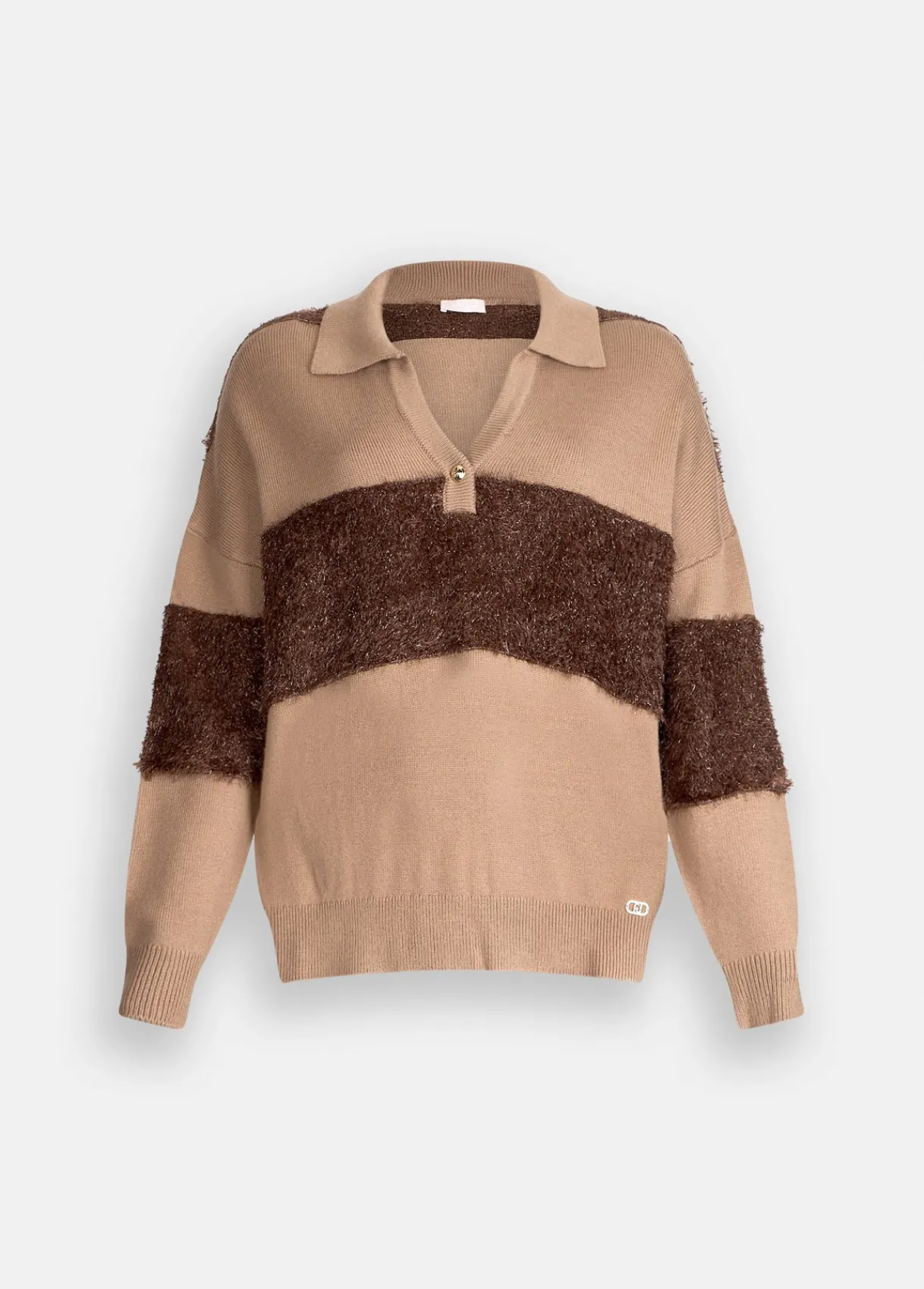 Liu Jo Polo en laine à rayures|Femme Mailles