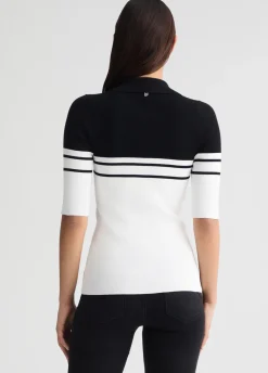 Liu Jo Polo en maille à rayures|Femme Mailles