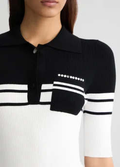 Liu Jo Polo en maille à rayures|Femme Mailles