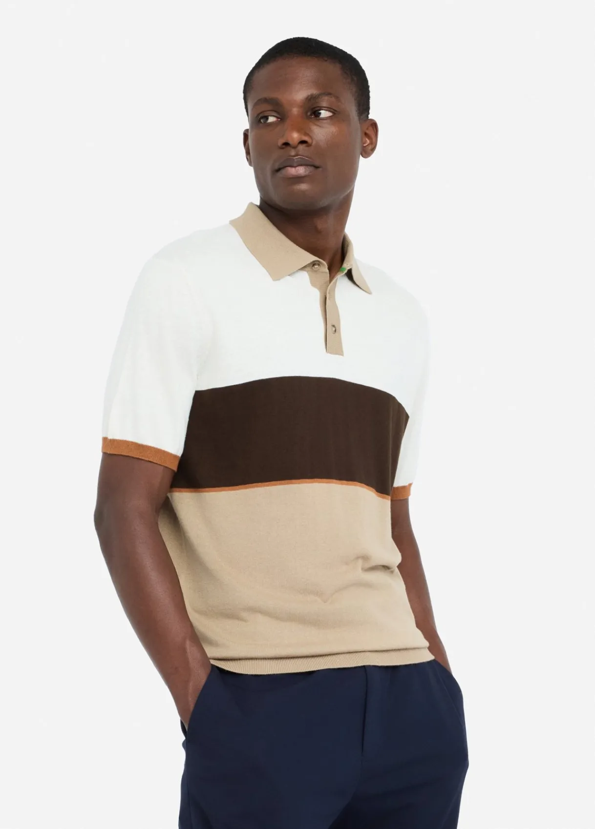 Liu Jo Polo en maille de coton et soie|Homme Pulls Et Sweaters