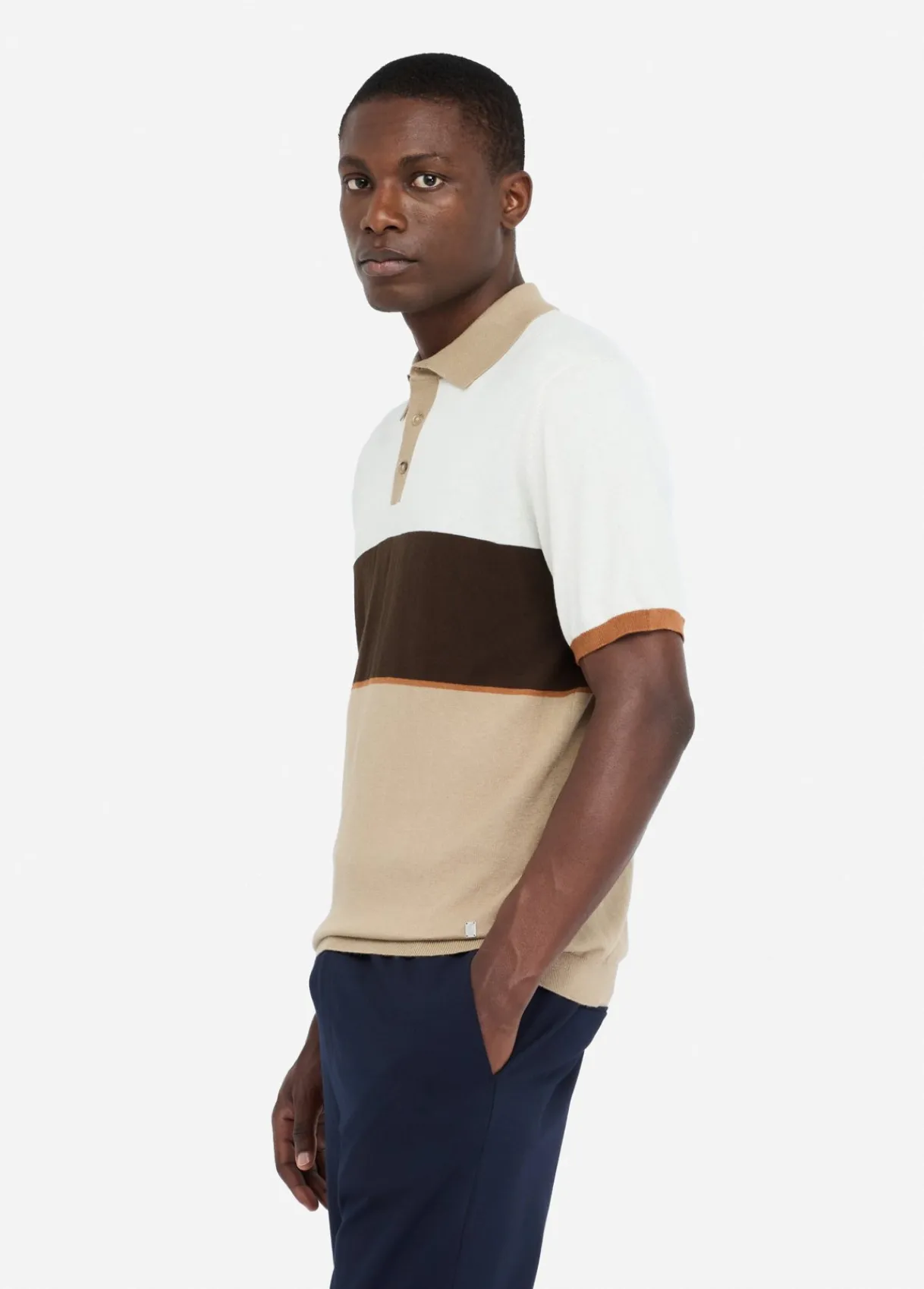 Liu Jo Polo en maille de coton et soie|Homme Pulls Et Sweaters