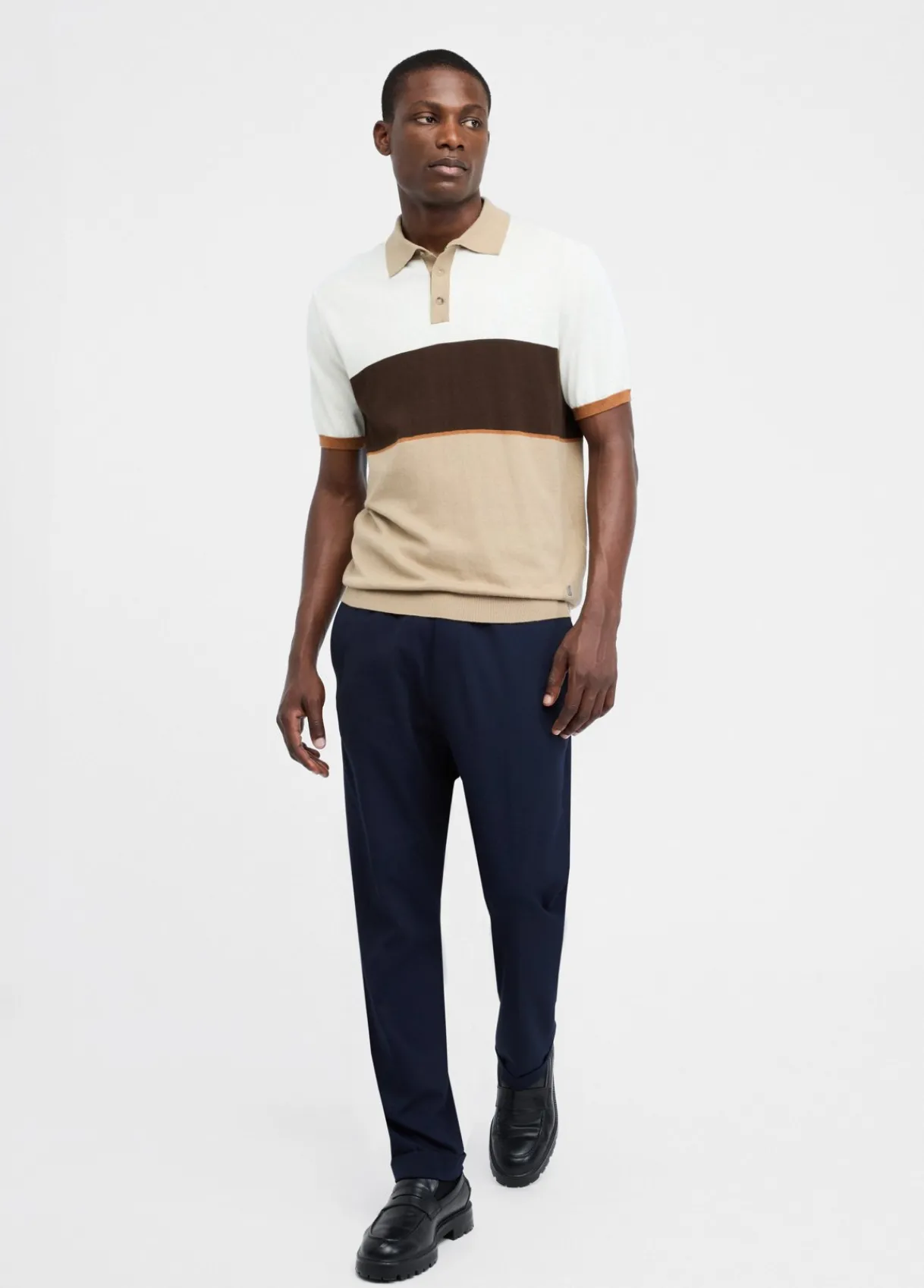 Liu Jo Polo en maille de coton et soie|Homme Pulls Et Sweaters
