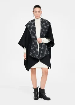 Liu Jo Poncho à capuche|Femme Manteaux
