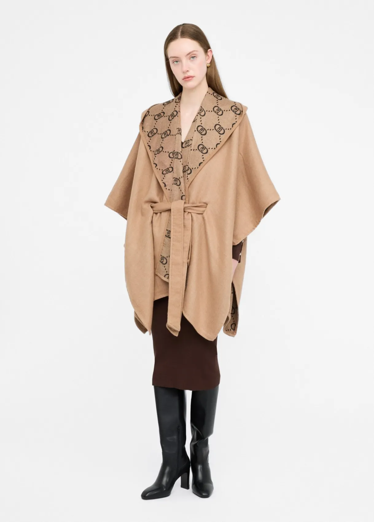Liu Jo Poncho à capuche|Femme Manteaux