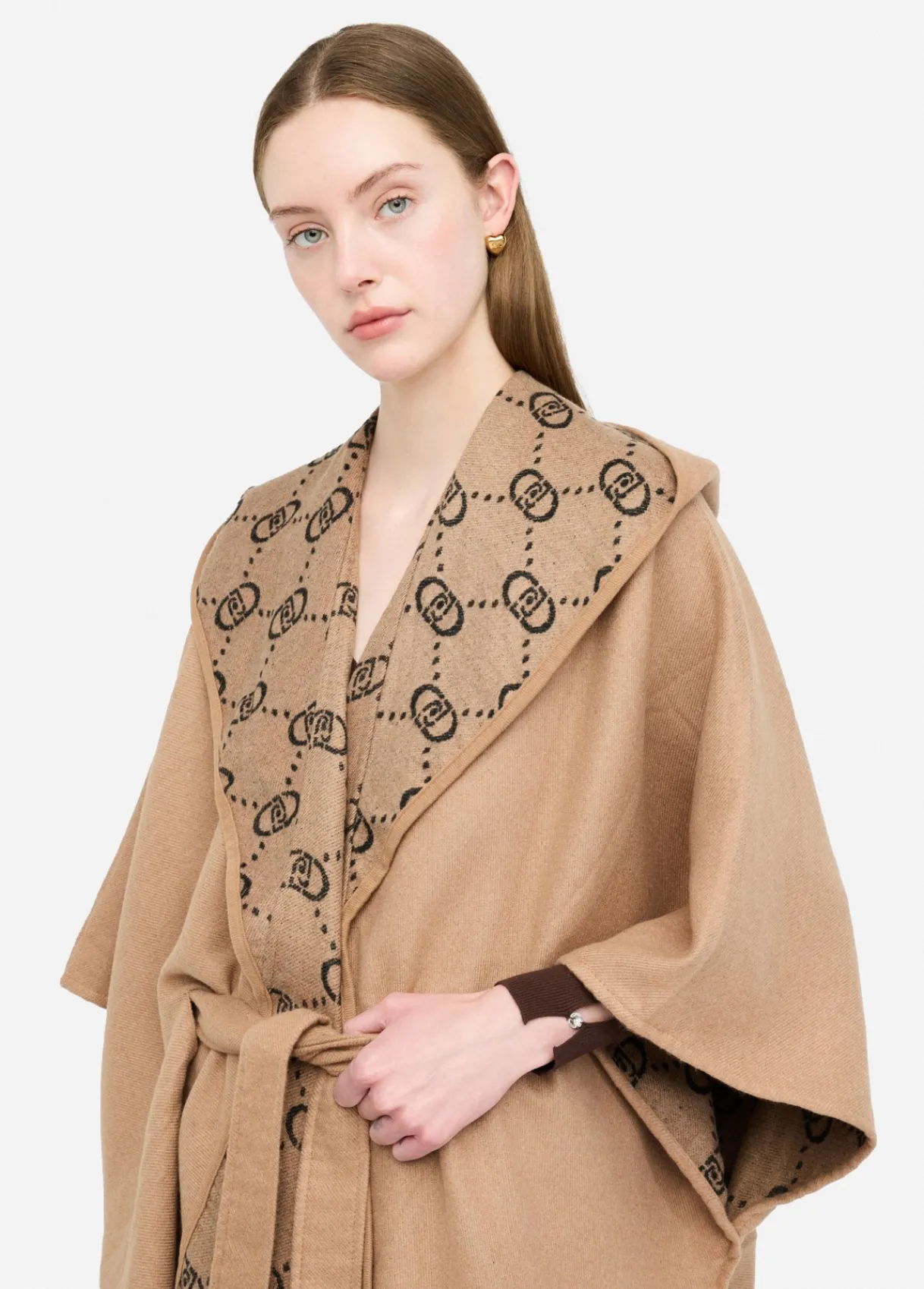 Liu Jo Poncho à capuche|Femme Manteaux