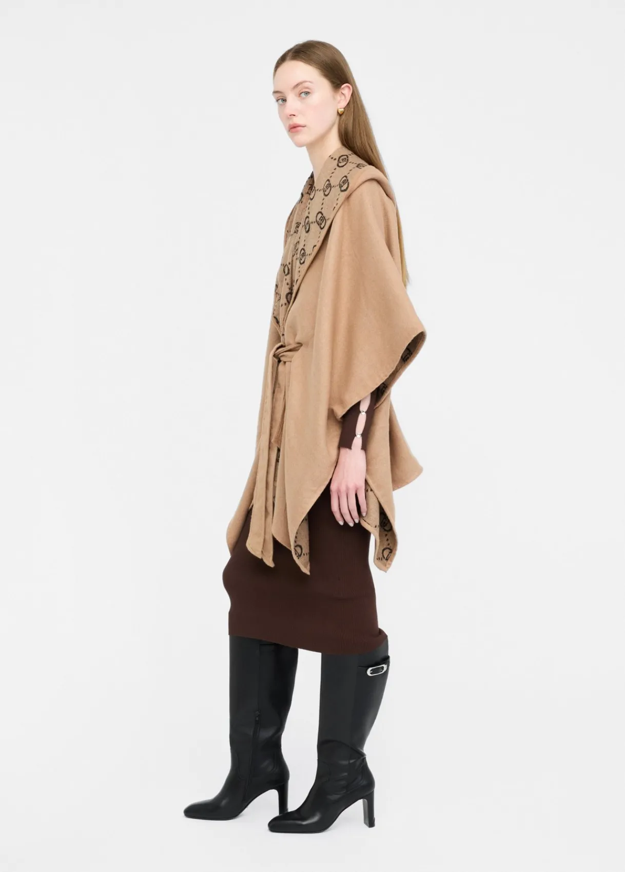 Liu Jo Poncho à capuche|Femme Manteaux