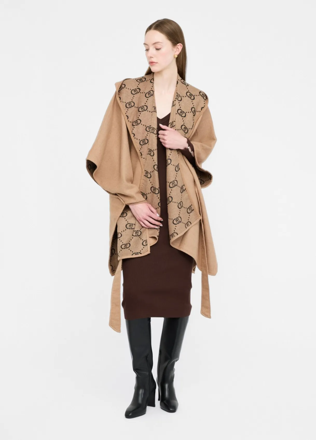 Liu Jo Poncho à capuche|Femme Manteaux