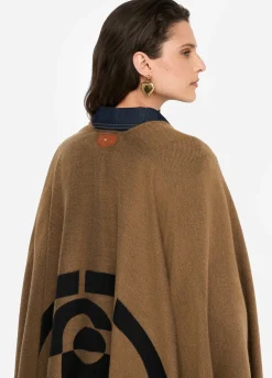 Liu Jo Poncho à logo et franges|Femme Manteaux